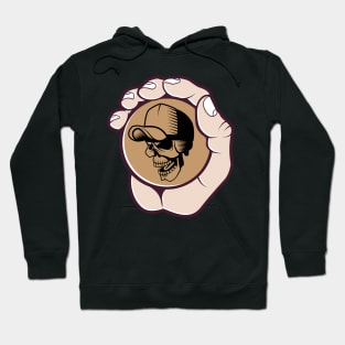 Ball with Skull in Hand Hoodie